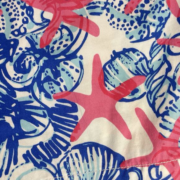 Lilly Pulitzer Chipper Shorts Womens Sz 4 Starfish She She Shells Bermuda Beachy - Picture 9 of 13